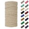 White Lion Macramé Cord – Cotton Rich Macrame Rope, 1 mm, 300 Feet, Yarn for Wall Decor, Crochet, Gift Wrapping, Wall Hanging, Plant Hangers, Handmade Crafts, Knitting
